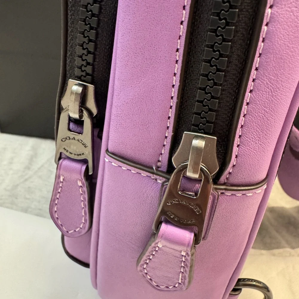 Coach lilac sling bag with gunmetal hardware - Picture 6 of 15